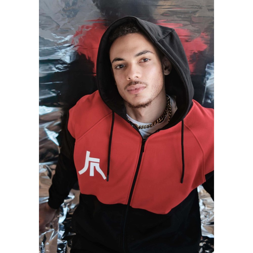 Starfield - Ryujin Industries Kapuzenpullover mit Reißverschluss - Schwarz/Rot